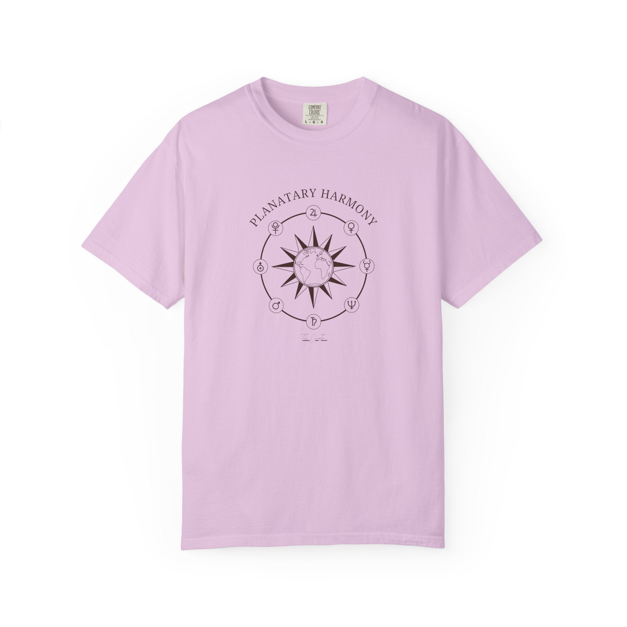 Planetary Harmony T-Shirt - Celestial Compass Graphic Tee