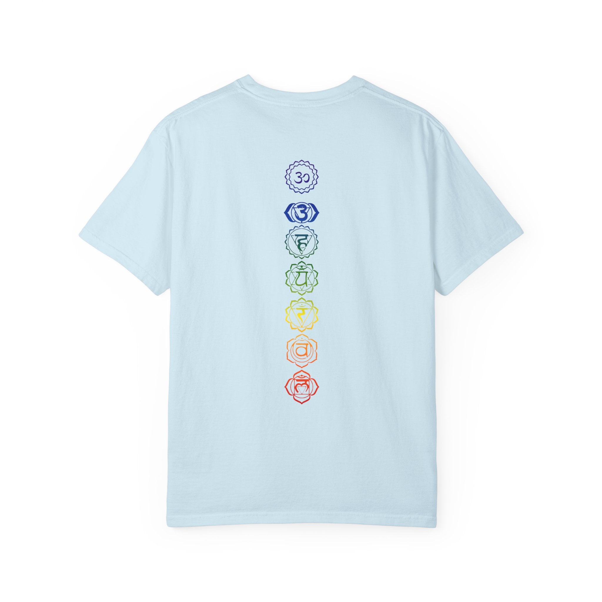 Chakra Symbols T-Shirt - Rainbow 7 Chakra Mind This Space Tee