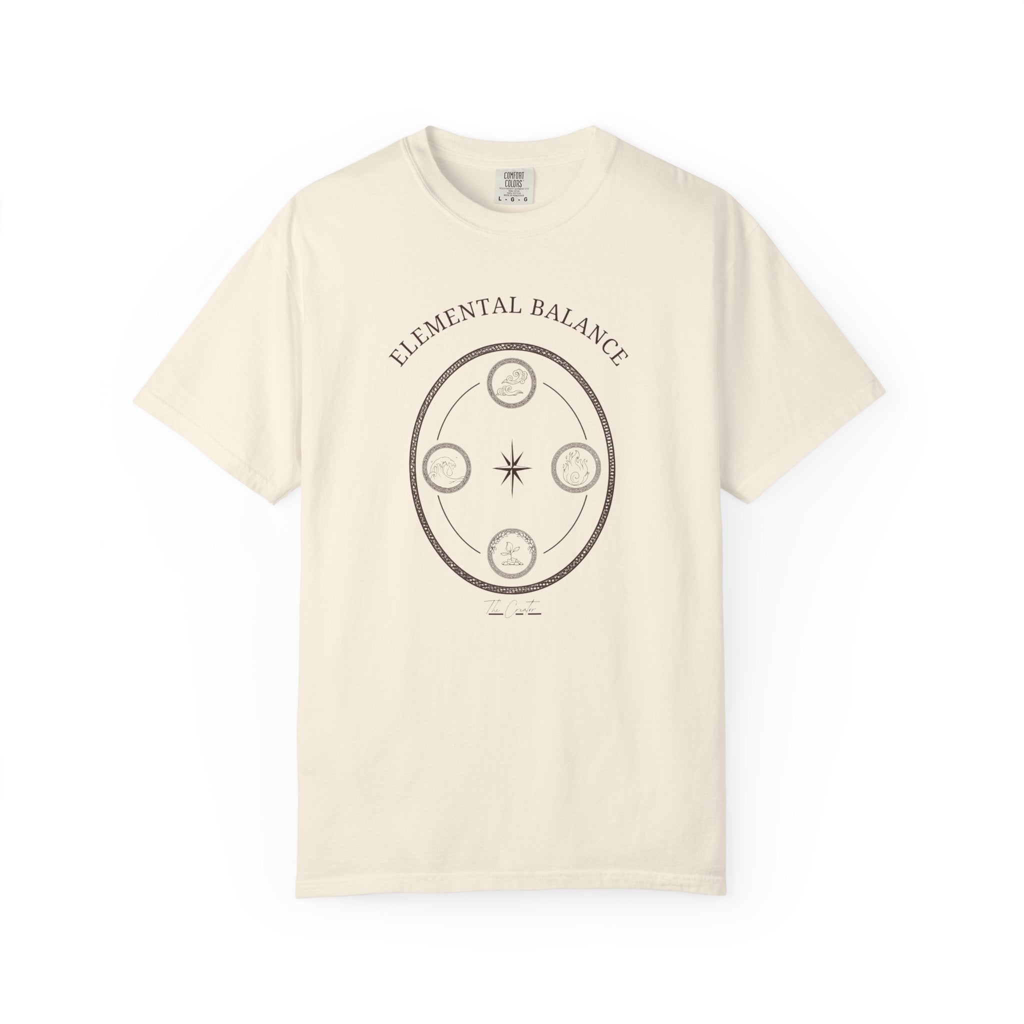 Elemental Balance T-Shirt - Moon & Star Spiritual Graphic Tee