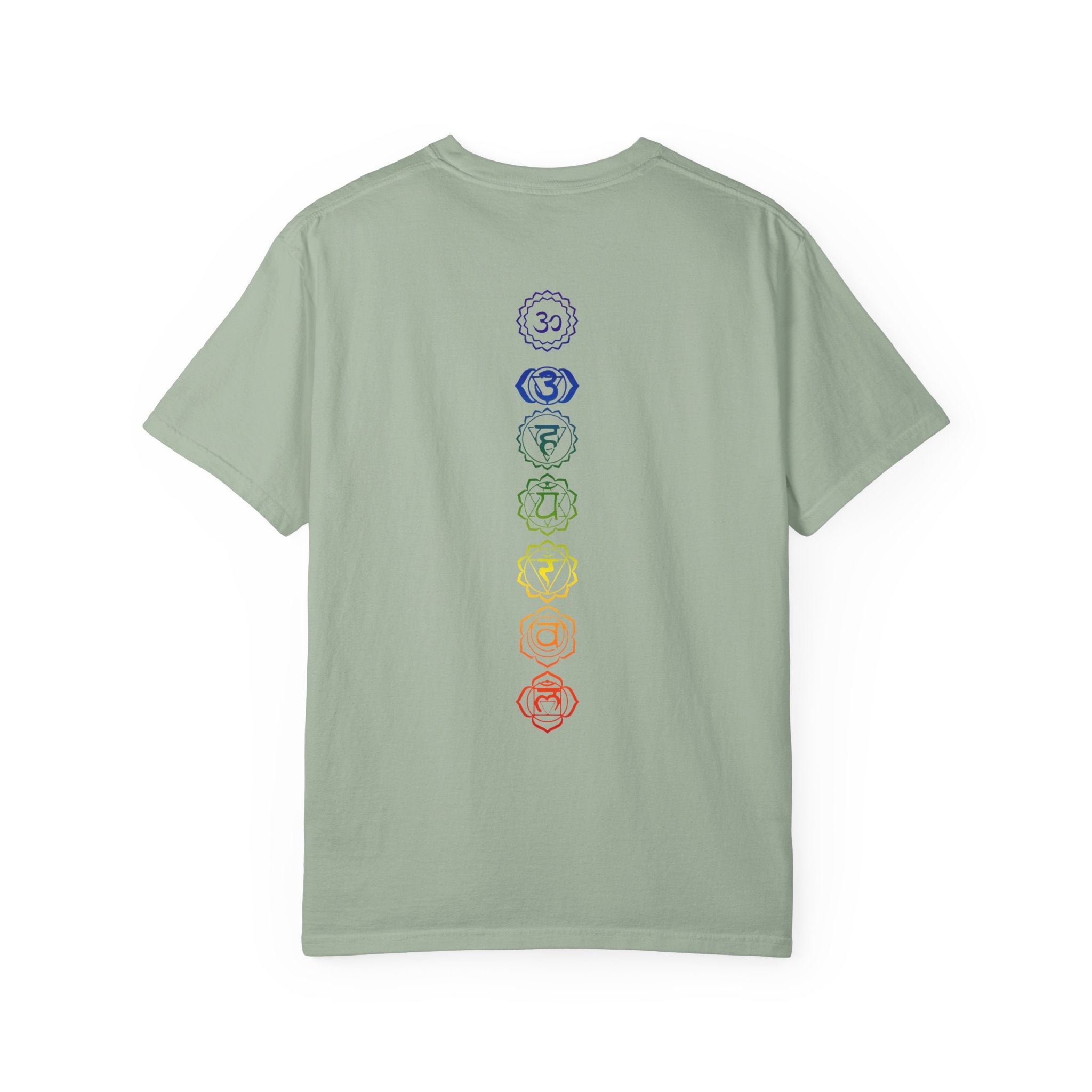 Chakra Symbols T-Shirt - Rainbow 7 Chakra Mind This Space Tee