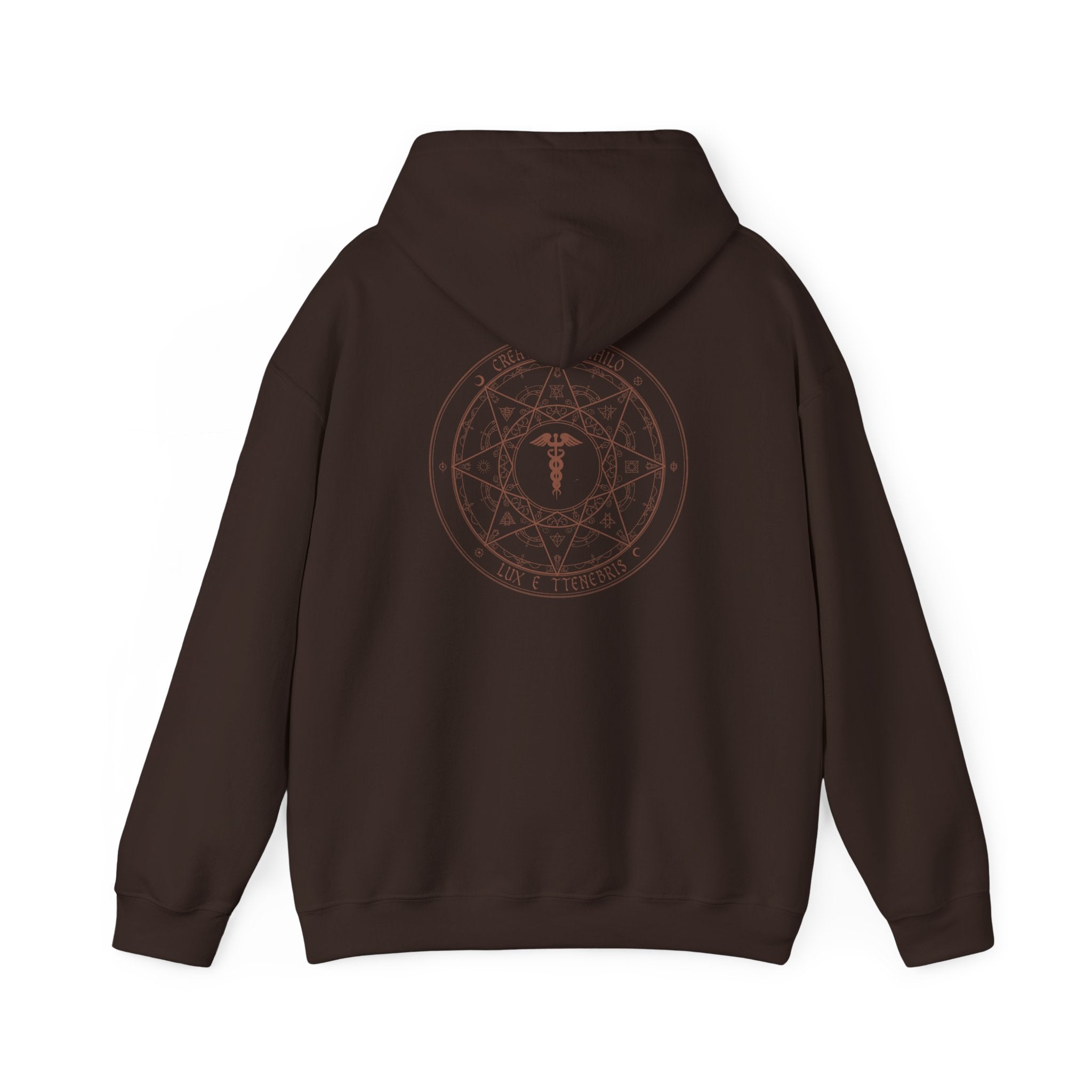 Caduceus Hoodie - Medical Symbol Medicine Mandala Back Graphic