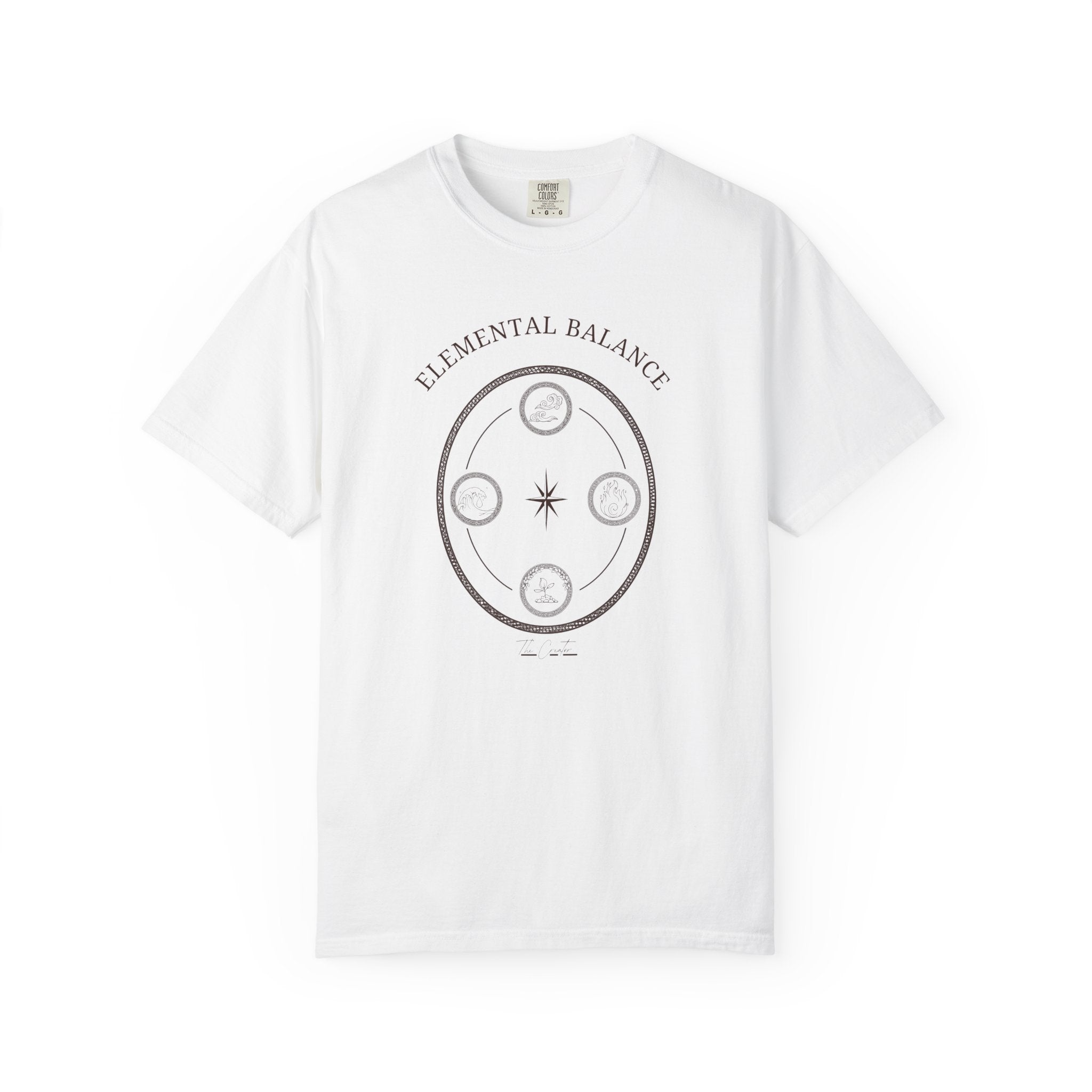 Elemental Balance T-Shirt - Moon & Star Spiritual Graphic Tee