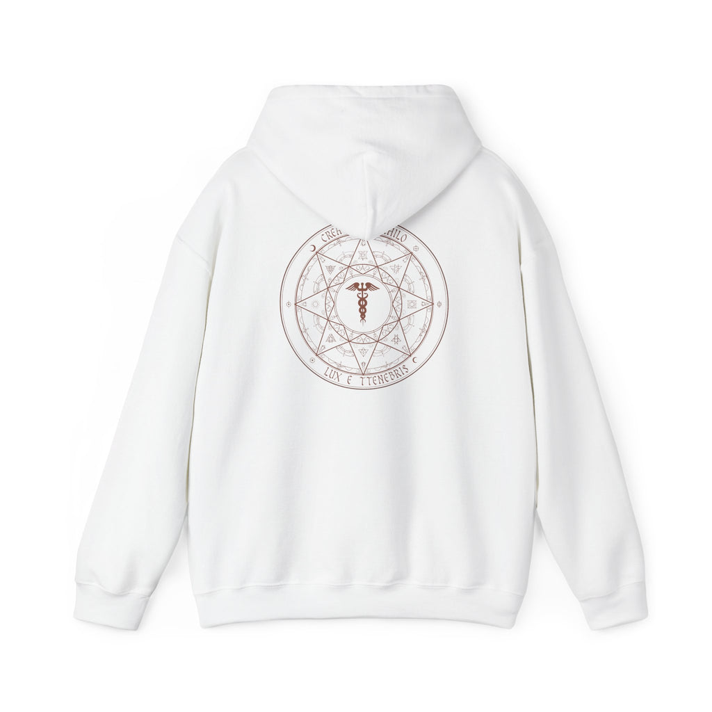 Caduceus Hoodie - Medical Symbol Medicine Mandala Back Graphic