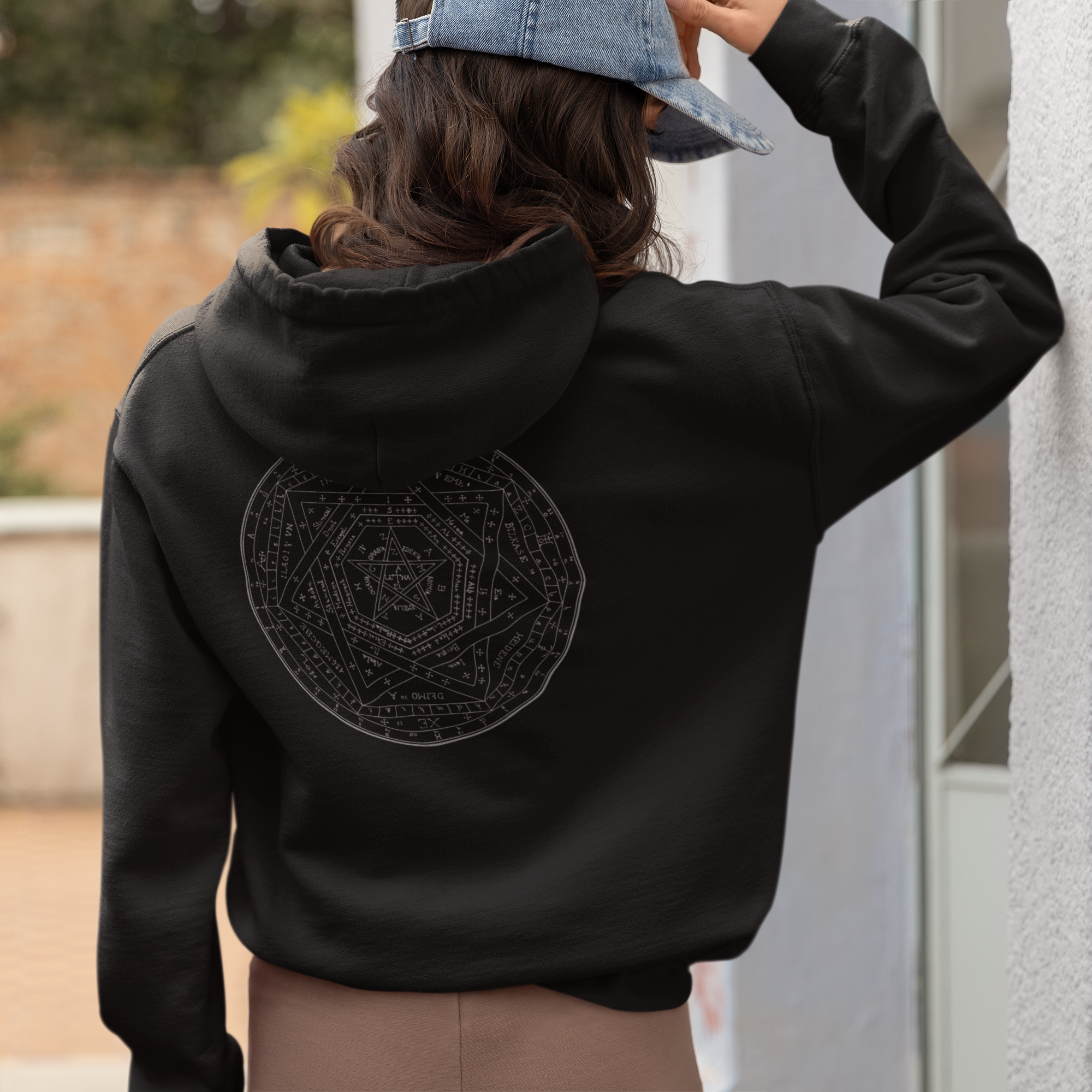 Sigillum Dei Aemeth Symbol Hoodie — Minimalist Occult Sigil