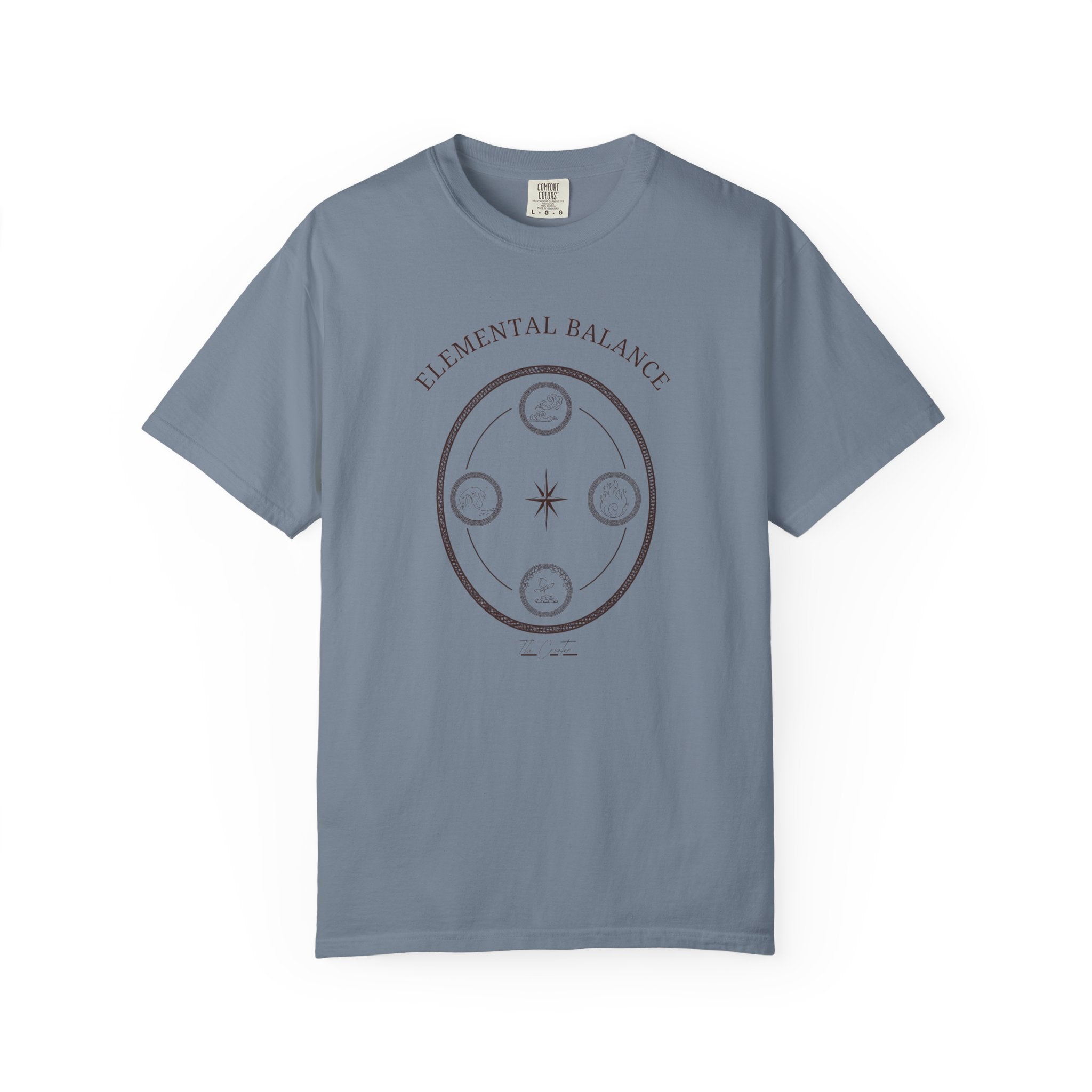 Elemental Balance T-Shirt - Moon & Star Spiritual Graphic Tee