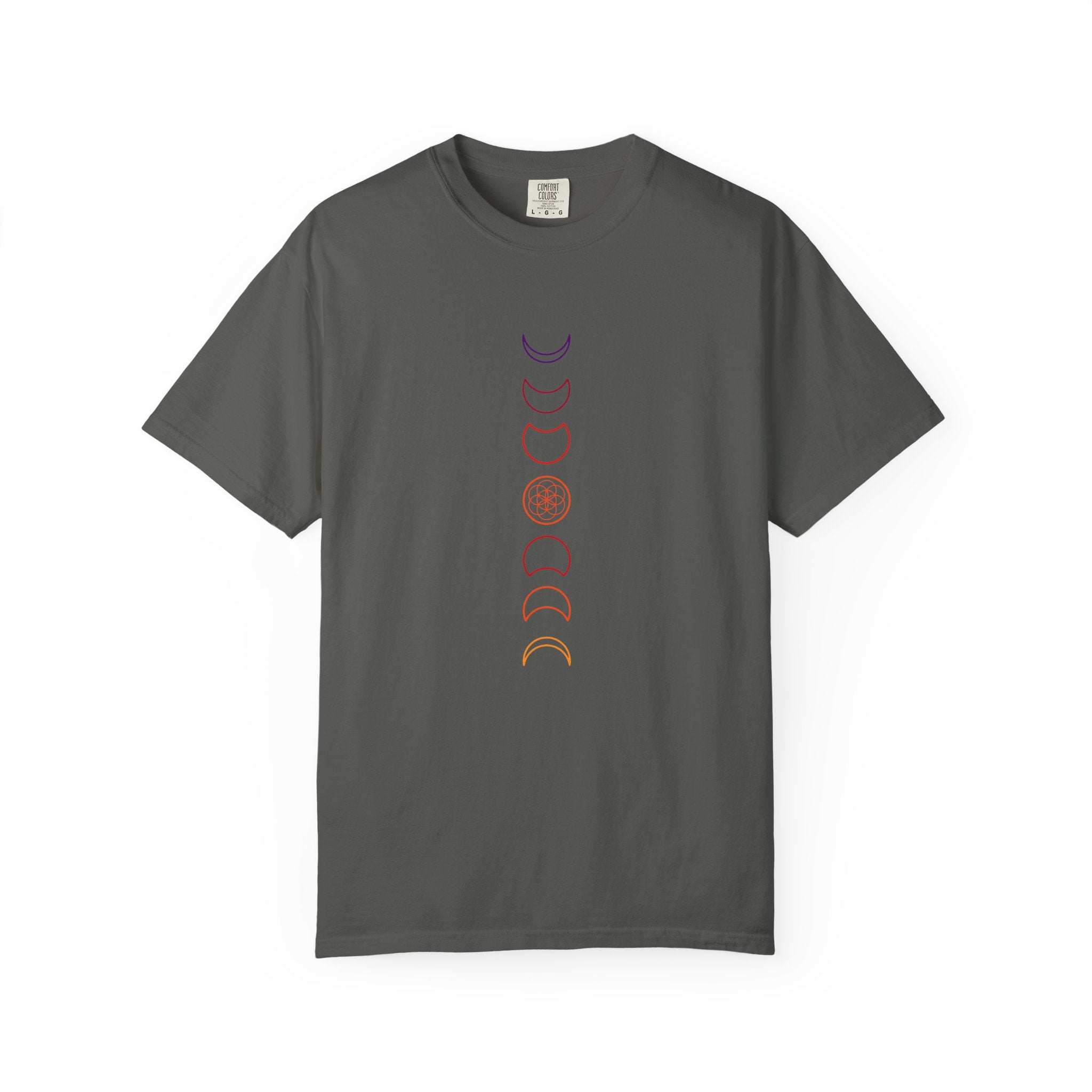 Moon Phase T-Shirt - Minimalist Lunar Cycle Graphic Tee