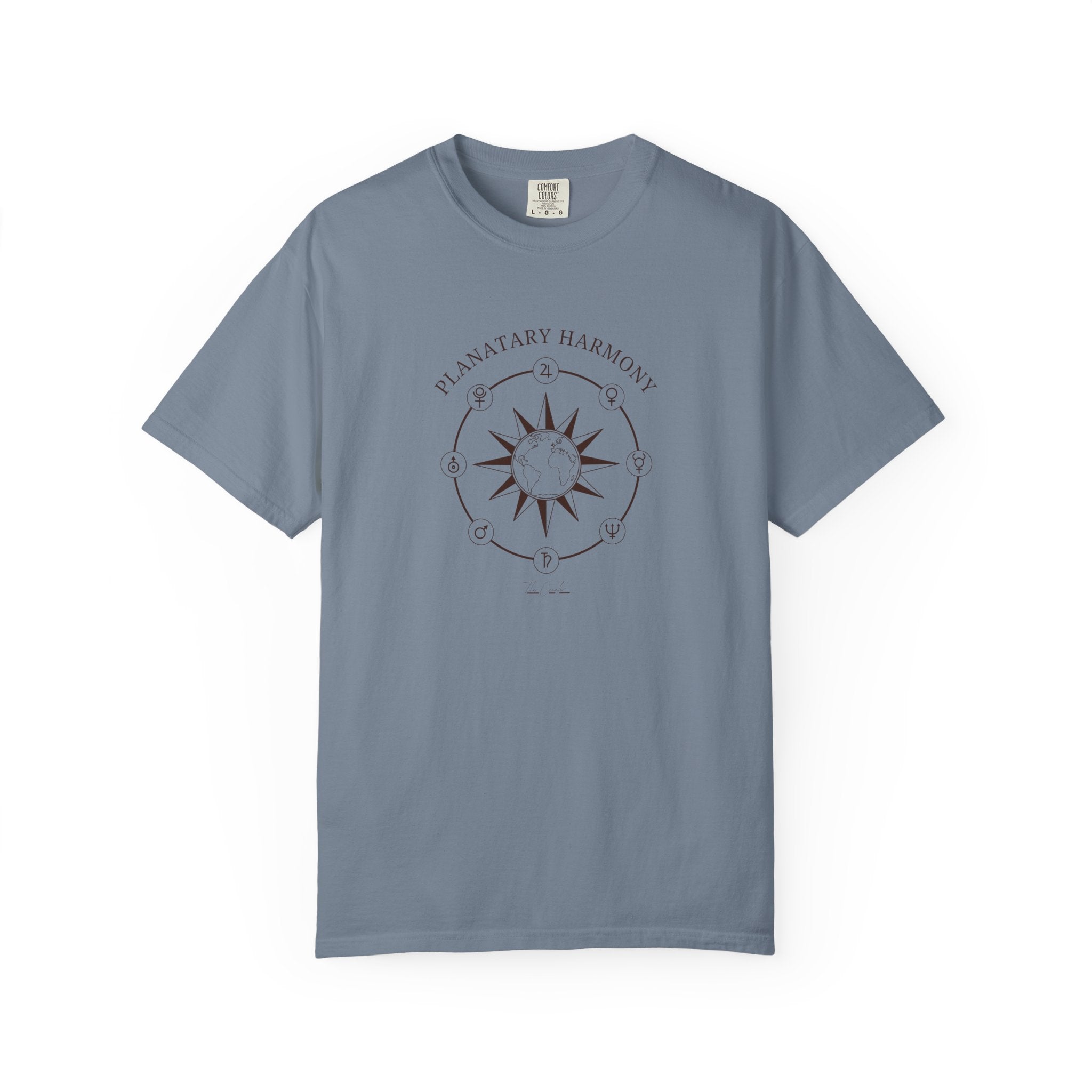 Planetary Harmony T-Shirt - Celestial Compass Graphic Tee