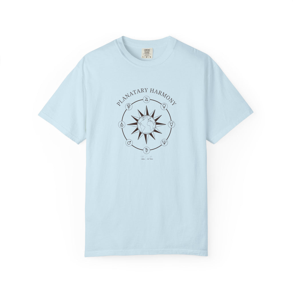 Planetary Harmony T-Shirt - Celestial Compass Graphic Tee