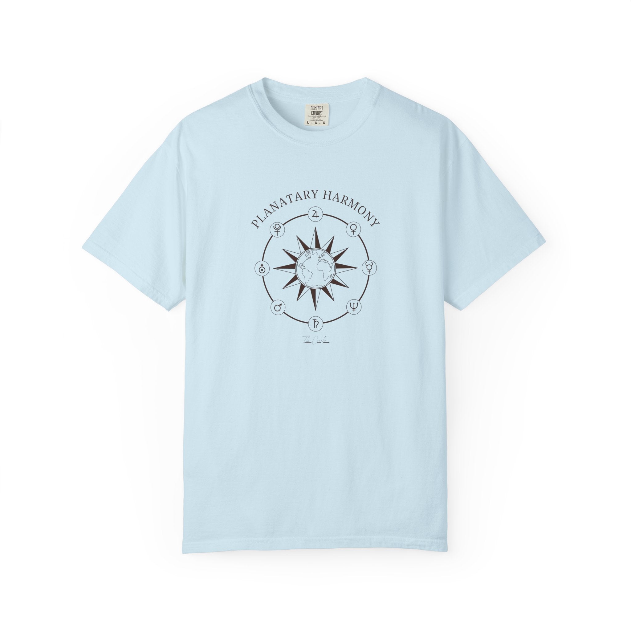 Planetary Harmony T-Shirt - Celestial Compass Graphic Tee