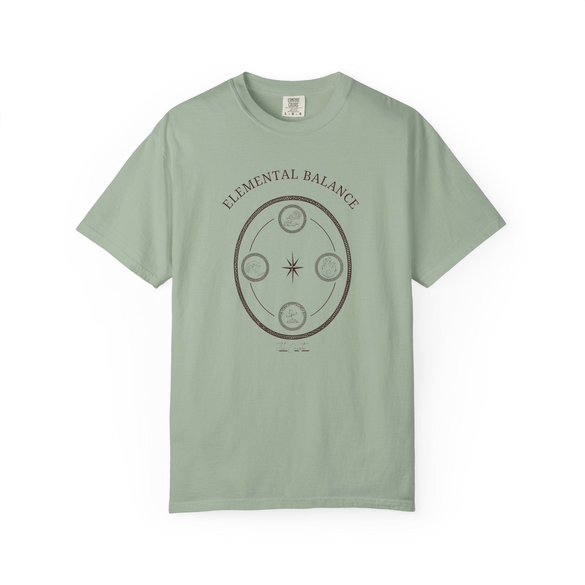 Elemental Balance T-Shirt - Moon & Star Spiritual Graphic Tee