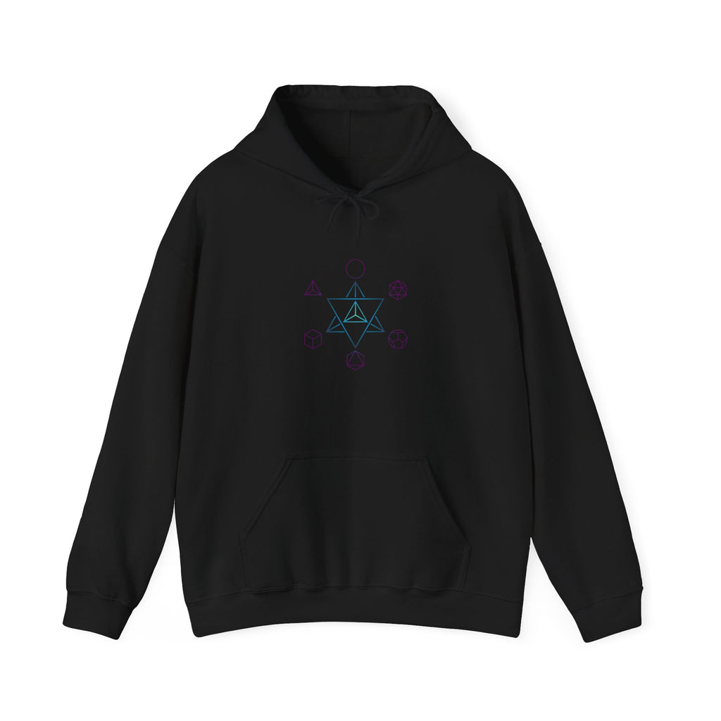 Sacred Geometry Hoodie - Platonic Solids Hooded Sweatshirt