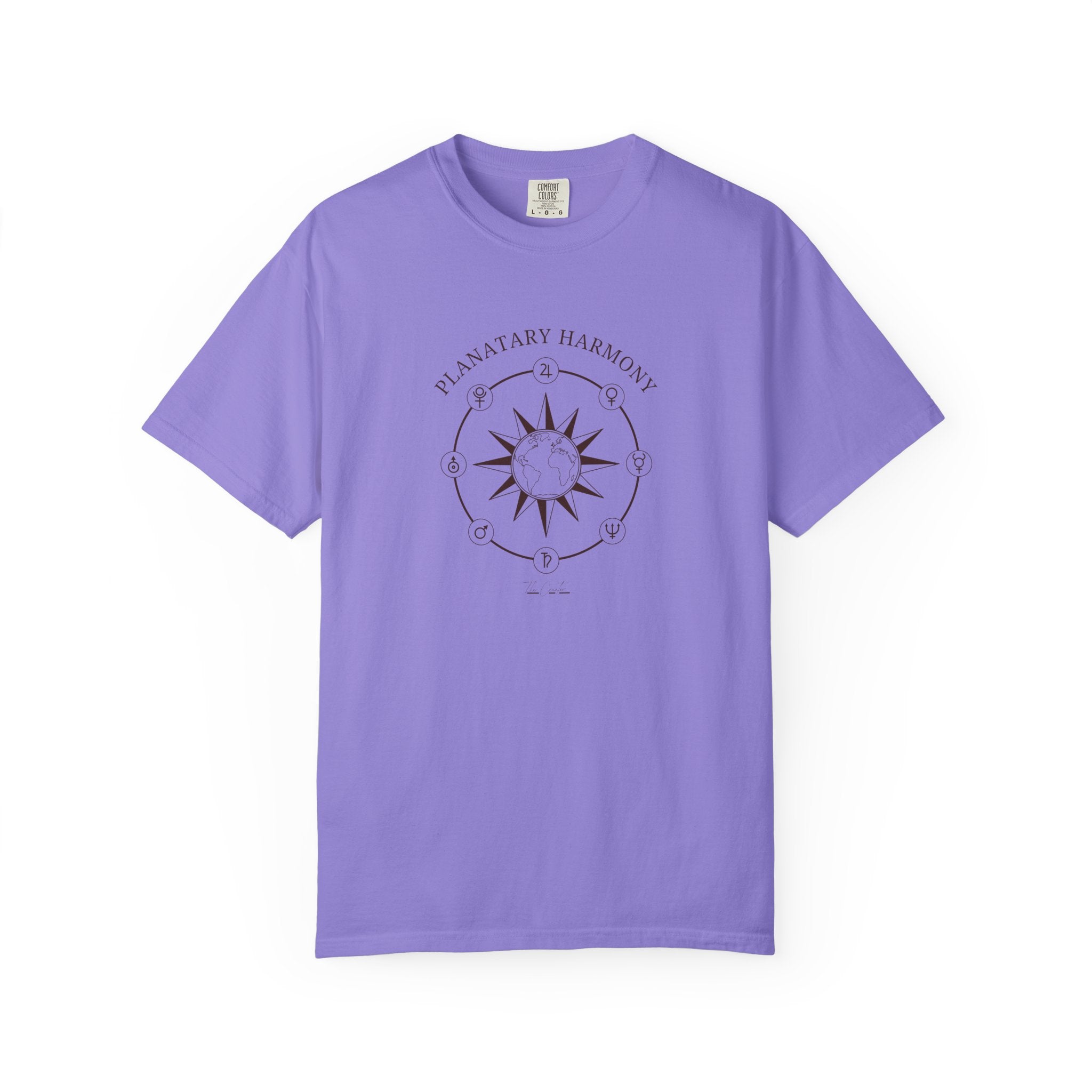 Planetary Harmony T-Shirt - Celestial Compass Graphic Tee