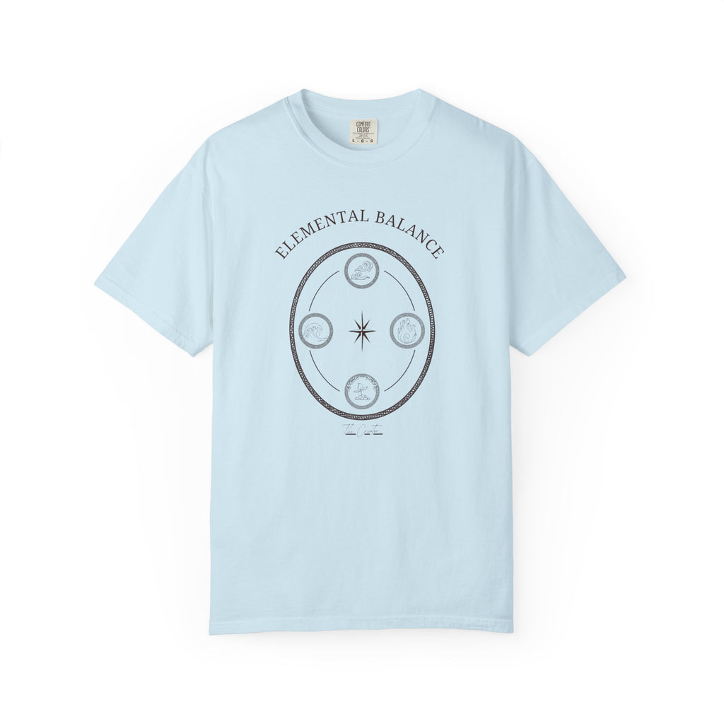 Elemental Balance T-Shirt - Moon & Star Spiritual Graphic Tee