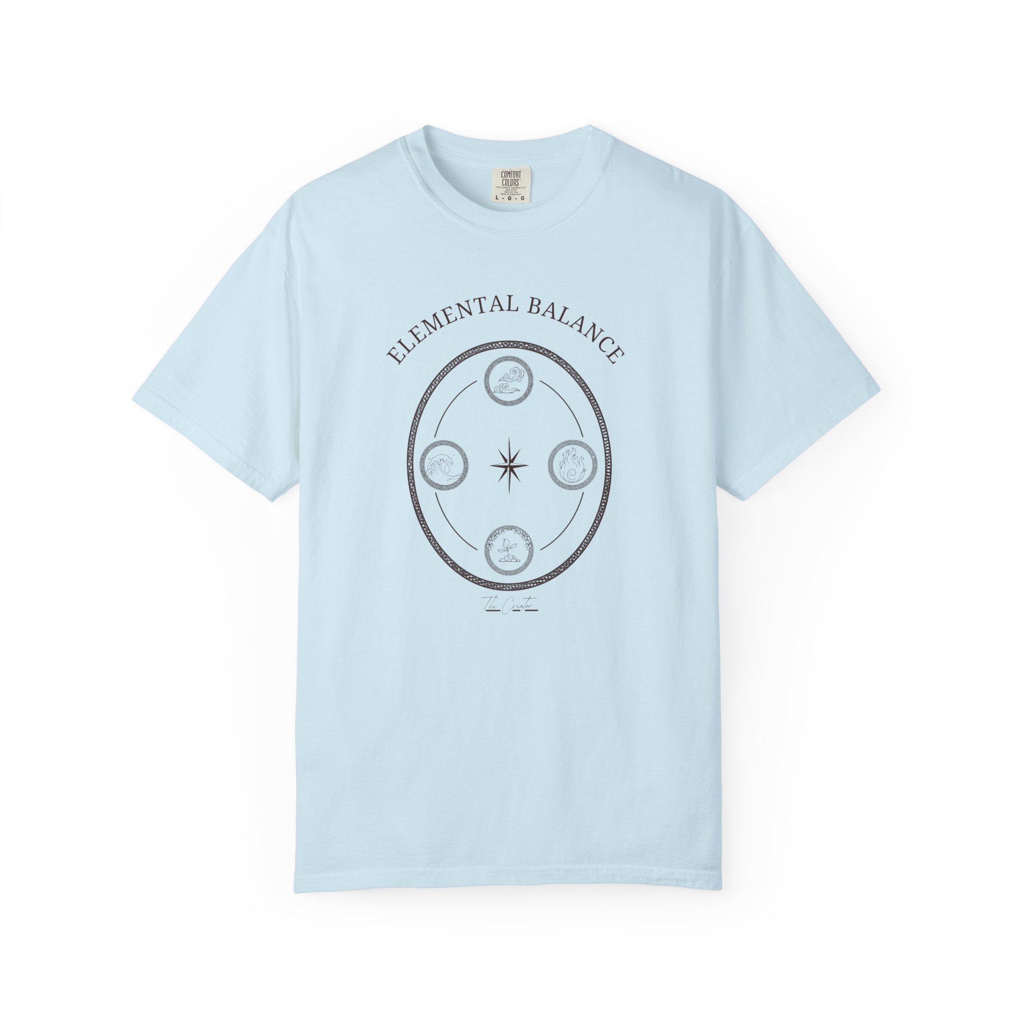 Elemental Balance T-Shirt - Moon & Star Spiritual Graphic Tee