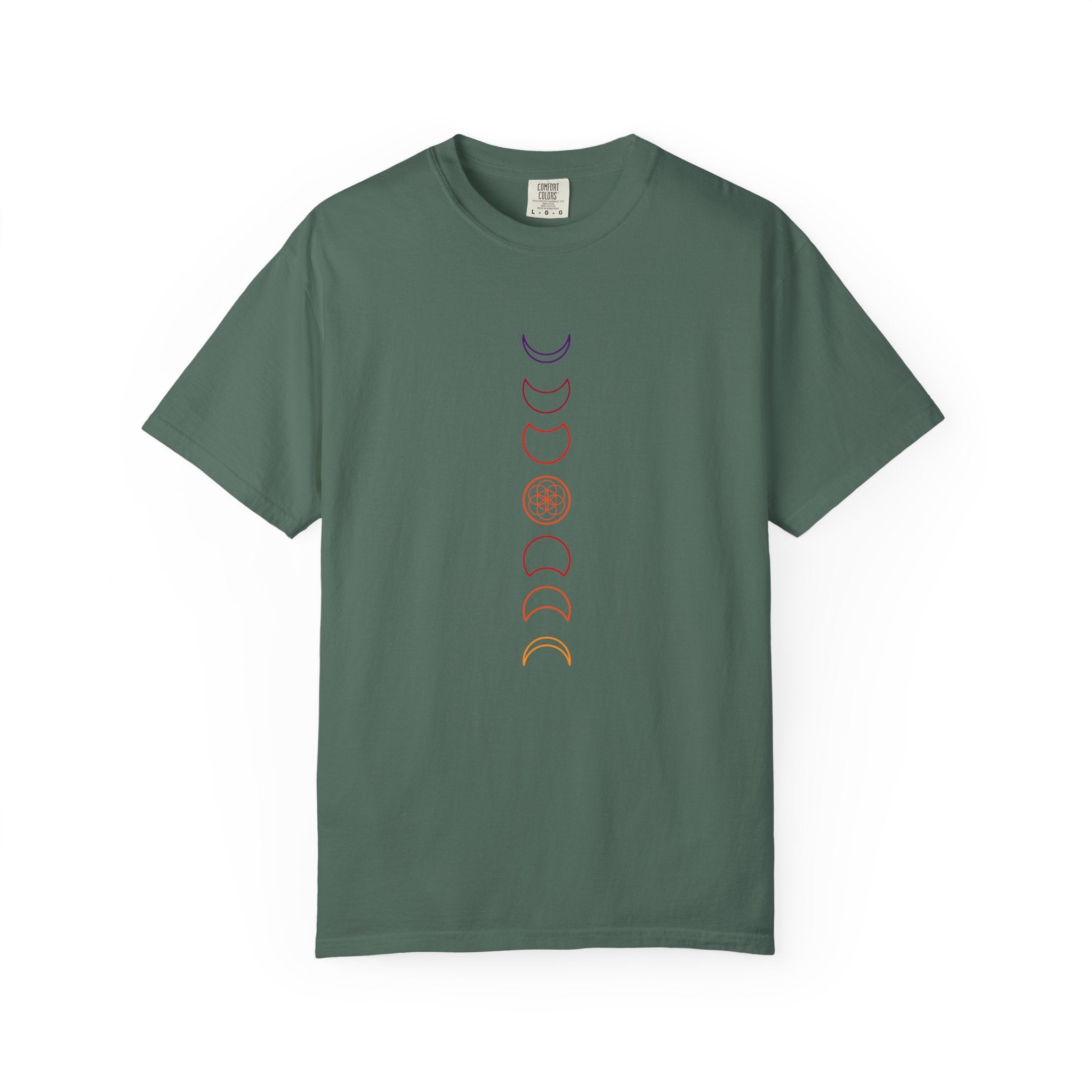 Moon Phase T-Shirt - Minimalist Lunar Cycle Graphic Tee