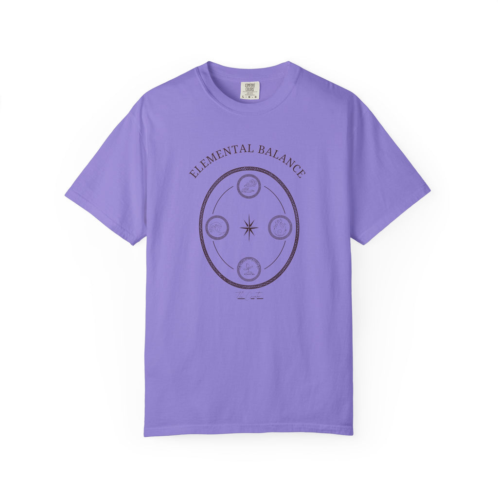 Elemental Balance T-Shirt - Moon & Star Spiritual Graphic Tee