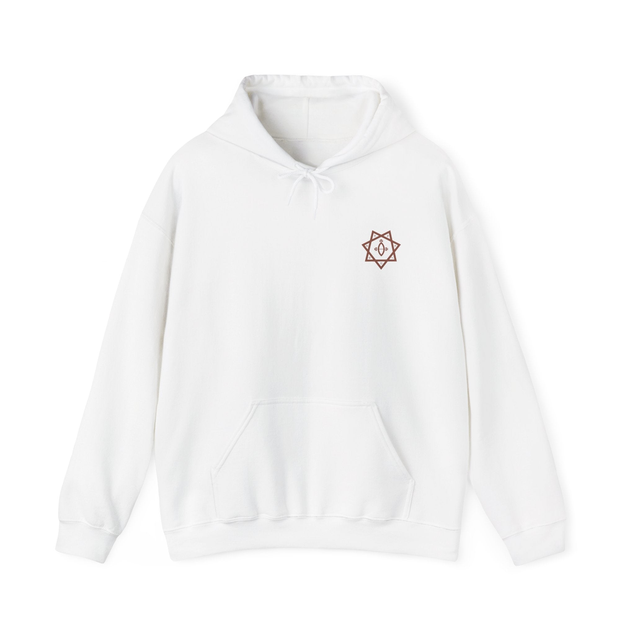 Medical Symbol Medicine Hoodie — Caduceus Mandala Back Graphic Hoodie