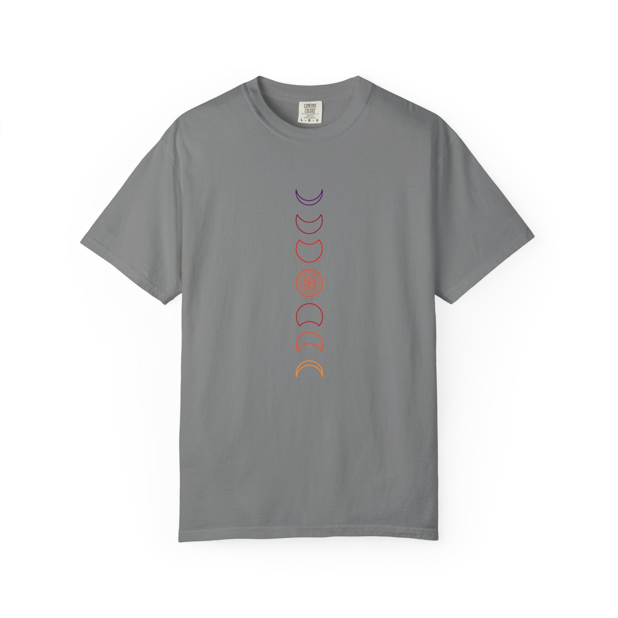 Moon Phase T-Shirt - Minimalist Lunar Cycle Graphic Tee