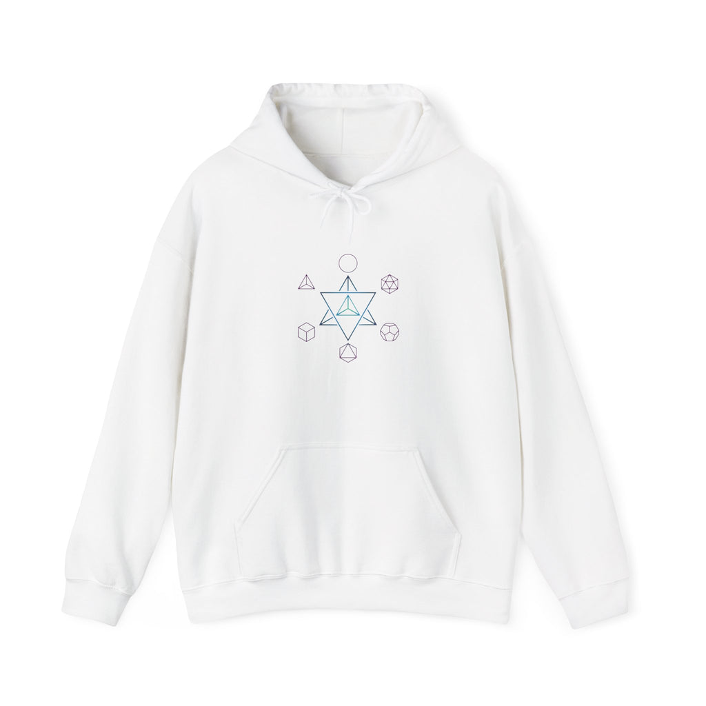 Sacred Geometry Hoodie - Platonic Solids Hooded Sweatshirt