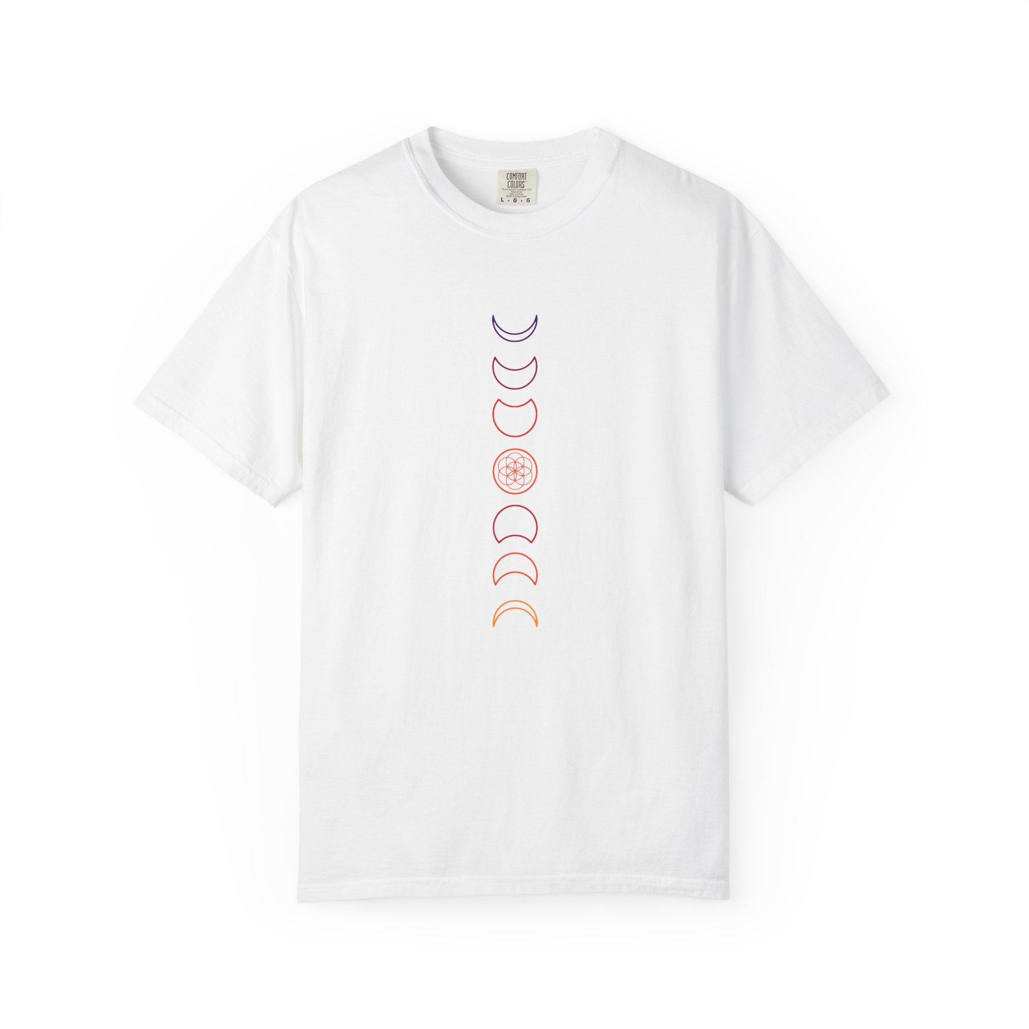 Moon Phase T-Shirt - Minimalist Lunar Cycle Graphic Tee