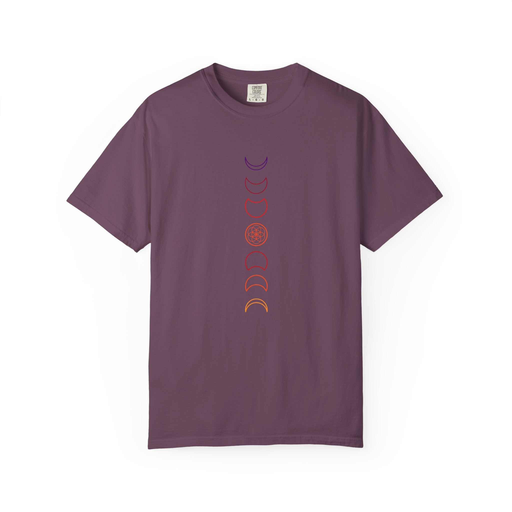 Moon Phase T-Shirt - Minimalist Lunar Cycle Graphic Tee