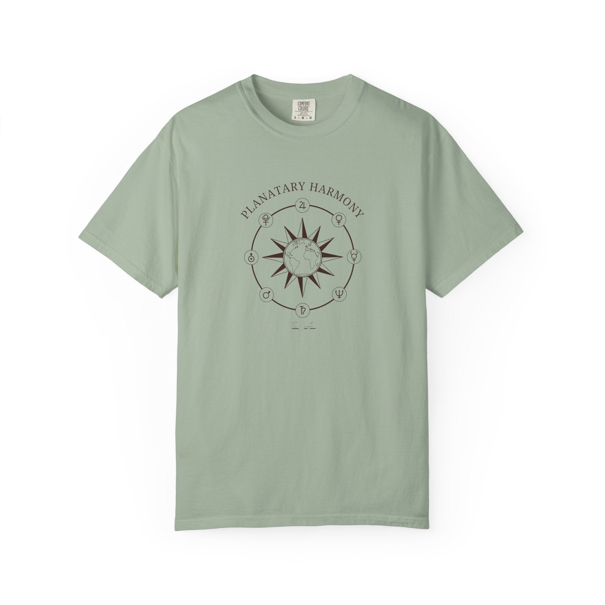 Planetary Harmony T-Shirt - Celestial Compass Graphic Tee